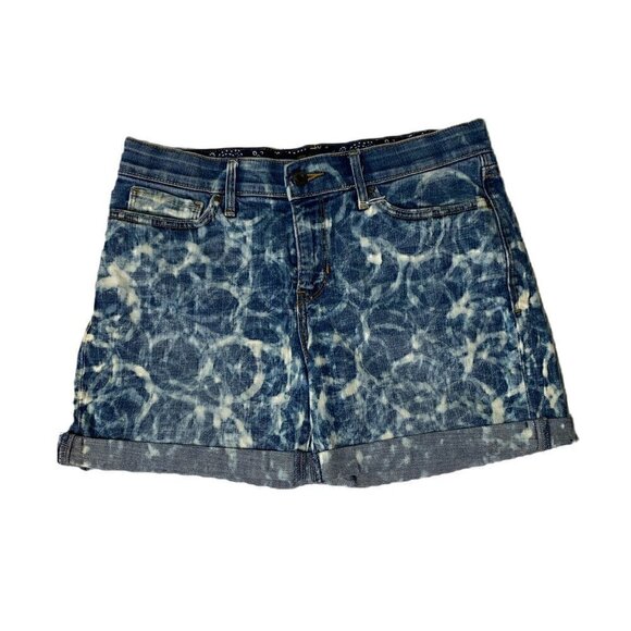 Levis Custom Printed Cuffed Denim Shorts - Picture 1 of 4